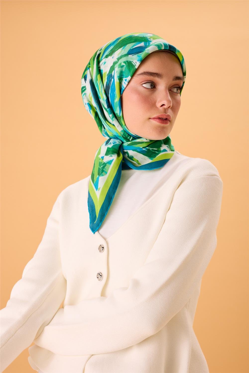 Organik Pamuk İpek EşarpSilk Home Organik Eşarp 79017-05