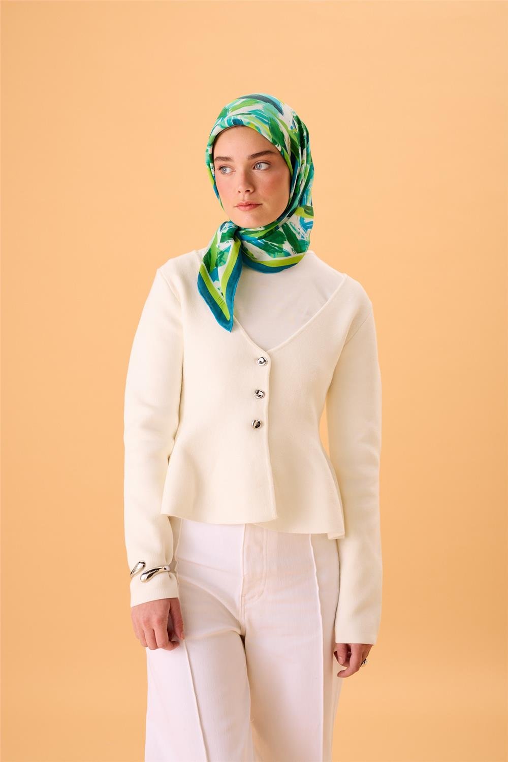 Organik Pamuk İpek EşarpSilk Home Organik Eşarp 79017-05