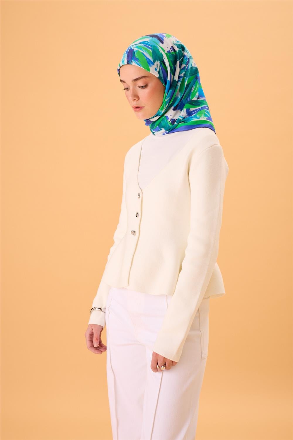 Organik Pamuk İpek EşarpSilk Home Organik Eşarp 79017-06