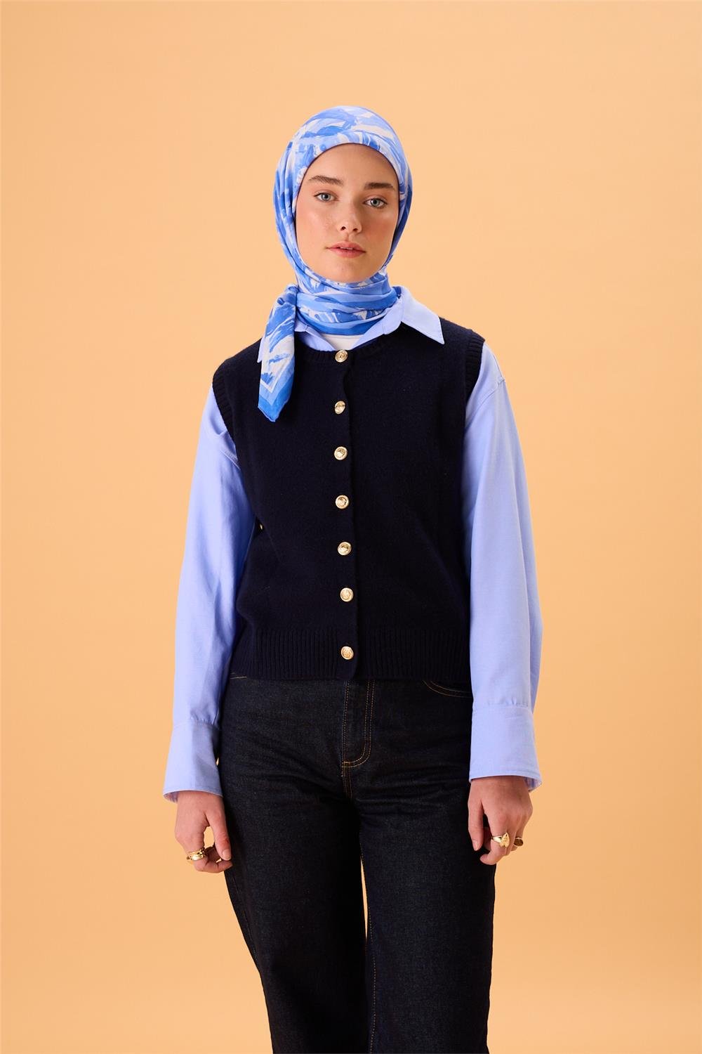 Organik Pamuk İpek EşarpSilk Home Organik Eşarp 79017-07