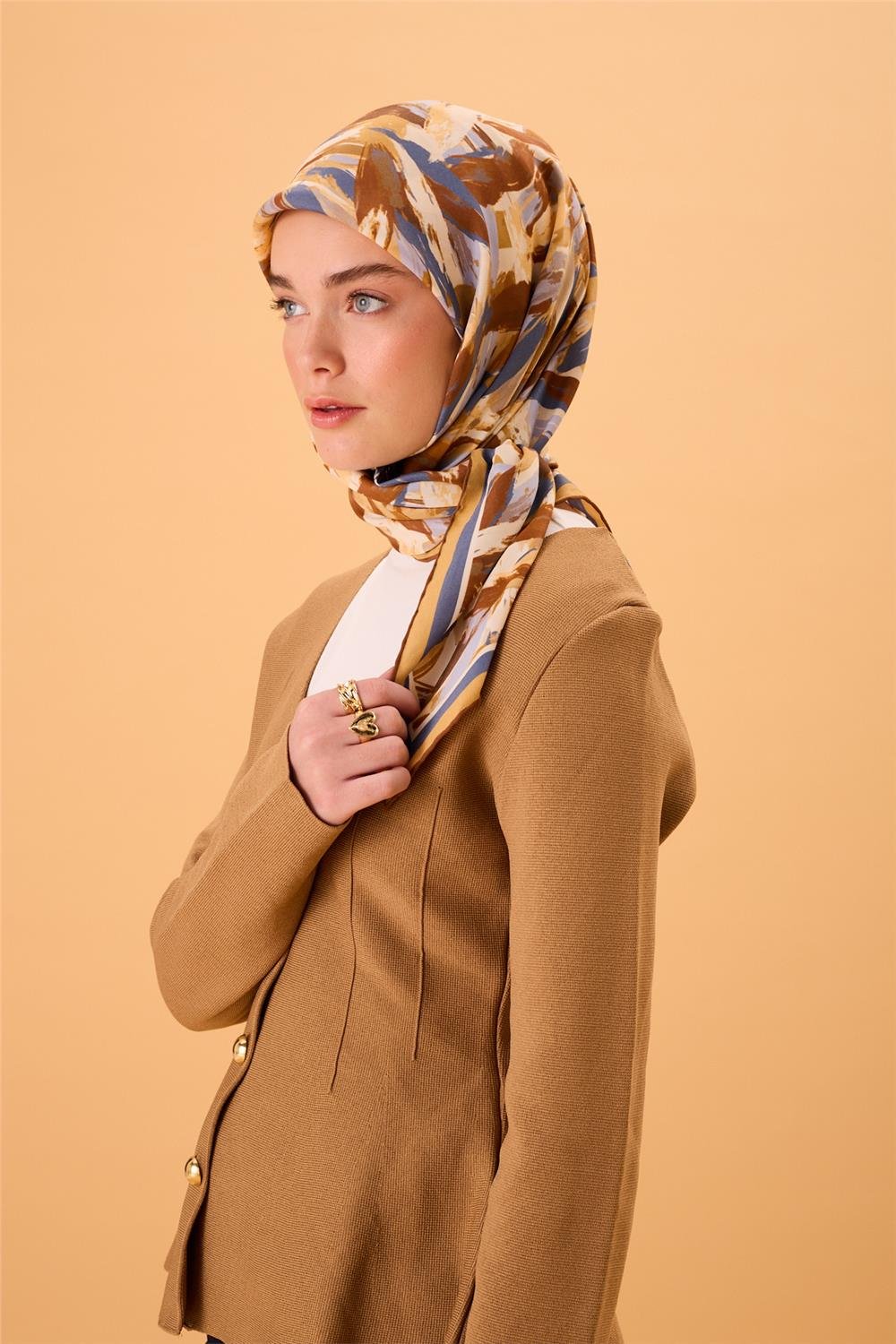 Organik Pamuk İpek EşarpSilk Home Organik Eşarp 79017-12