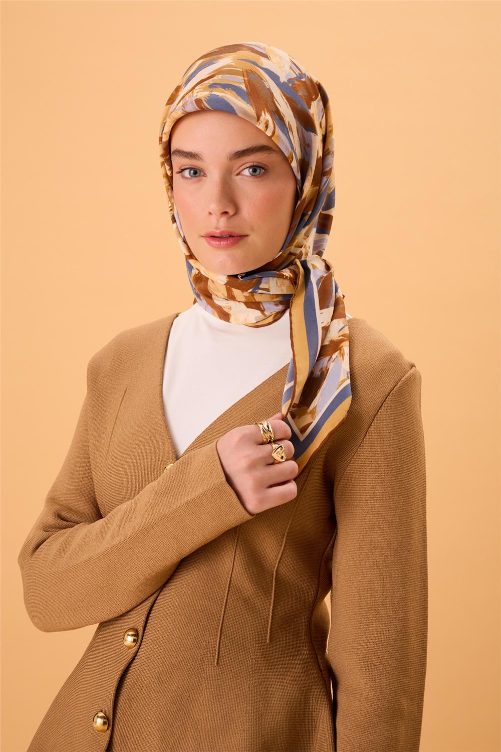 Organik Pamuk İpek EşarpSilk Home Organik Eşarp 79017-12