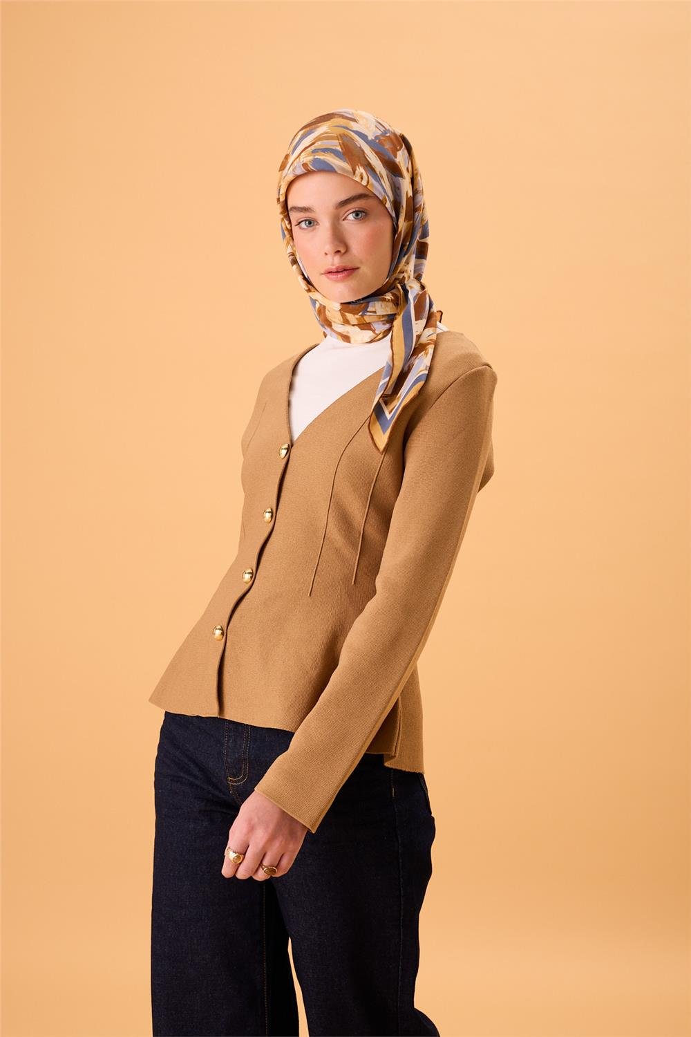 Organik Pamuk İpek EşarpSilk Home Organik Eşarp 79017-12