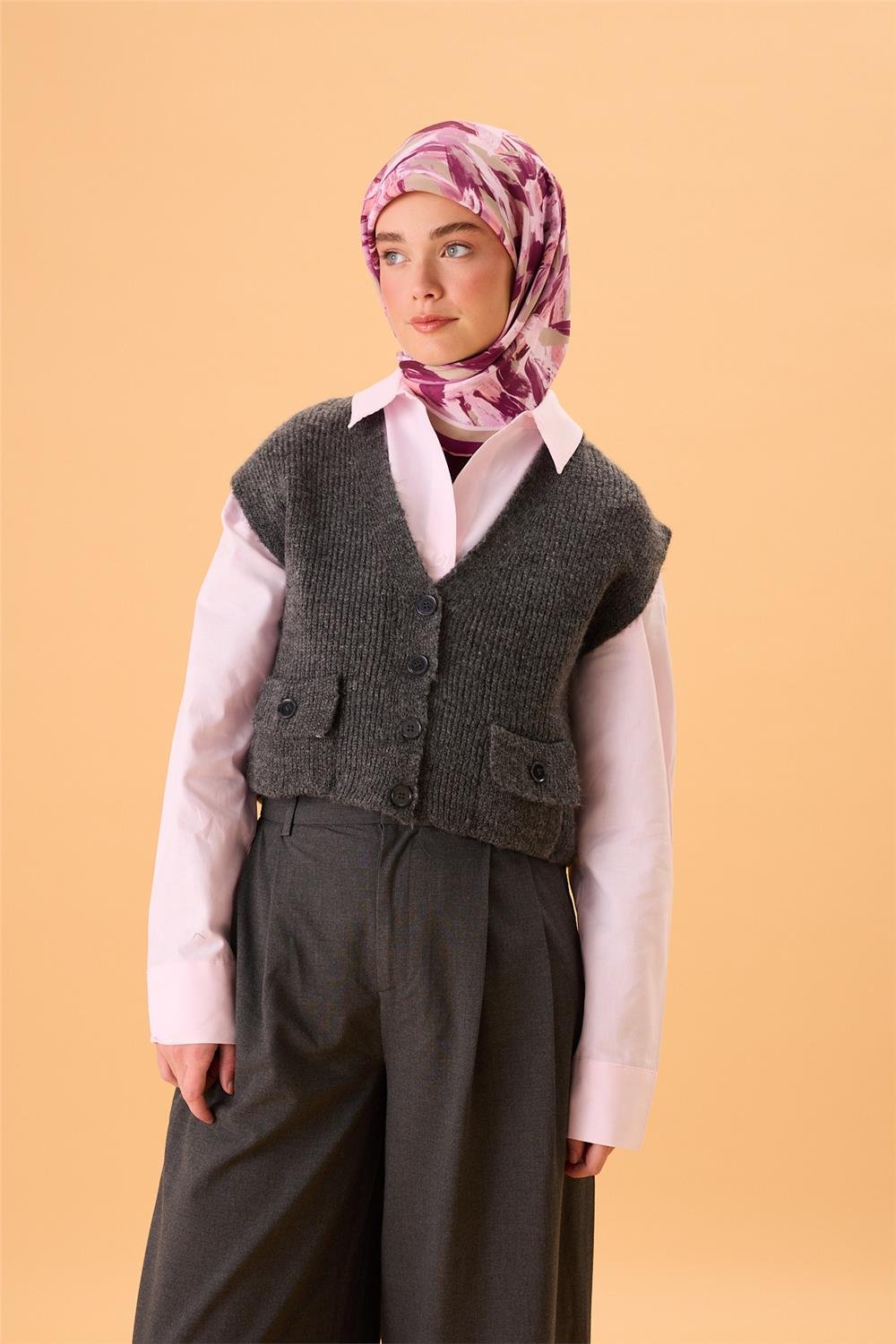 Organik Pamuk İpek EşarpSilk Home Organik Eşarp 79017-15