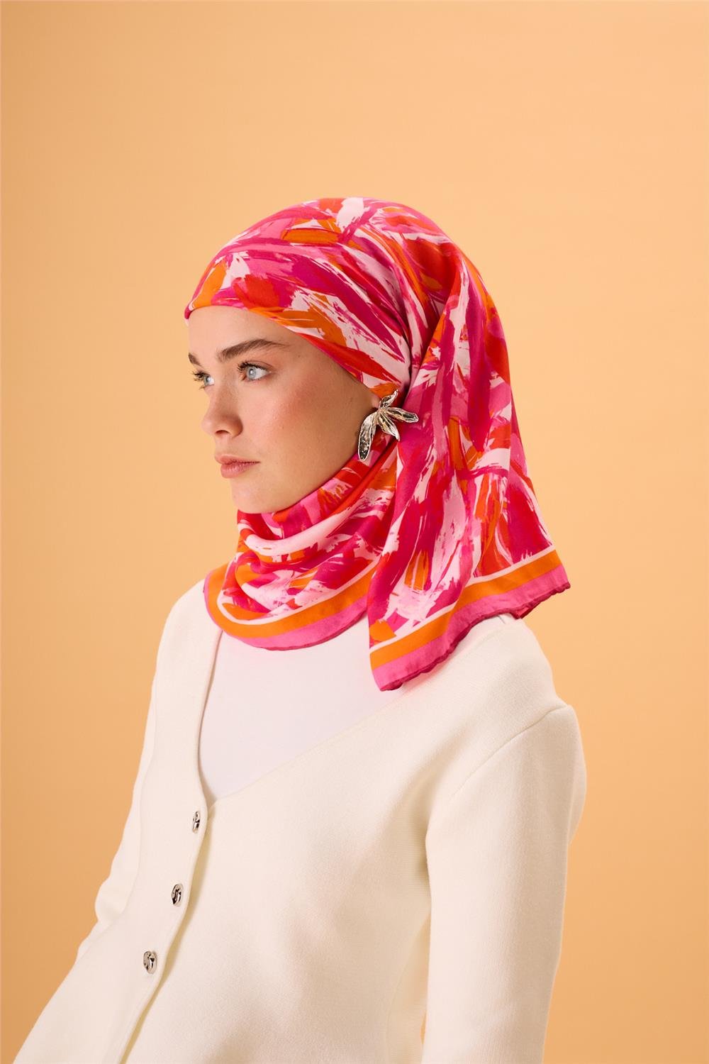 Organik Pamuk İpek EşarpSilk Home Organik Eşarp 79017-16