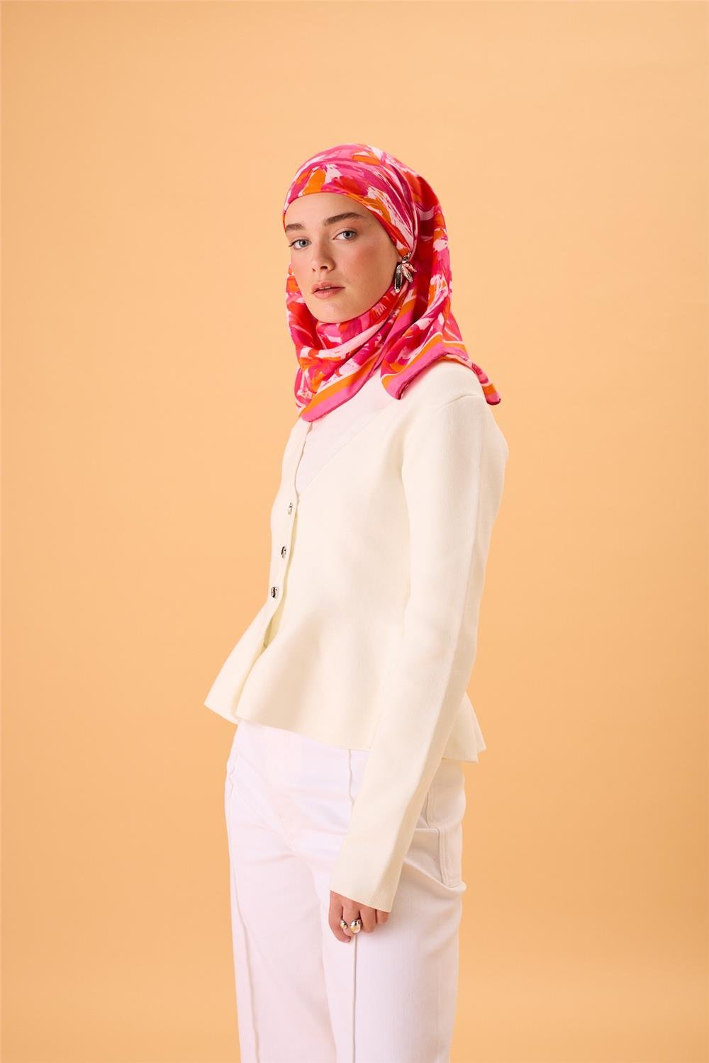 Organik Pamuk İpek EşarpSilk Home Organik Eşarp 79017-16