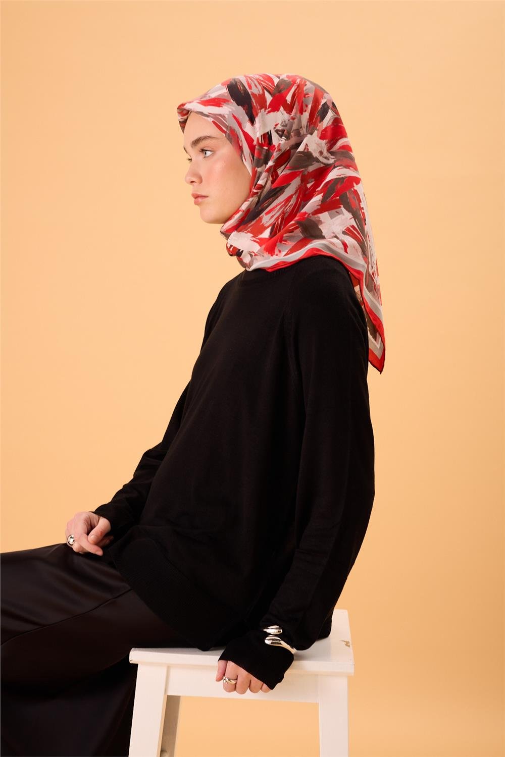 Organik Pamuk İpek EşarpSilk Home Organik Eşarp 79017-17