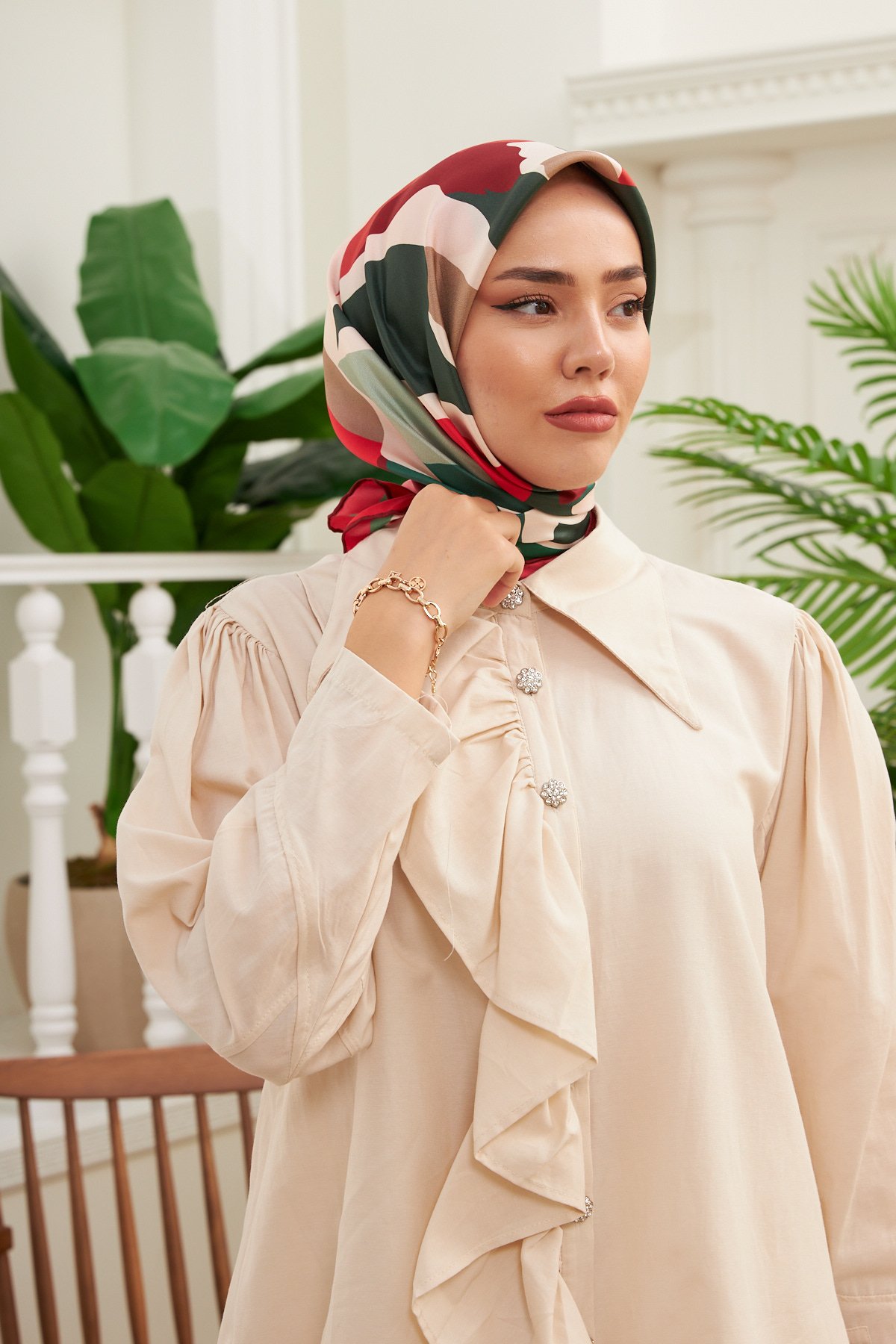 Silk Home Sura (Saten) İpek Eşarp 11398-S47