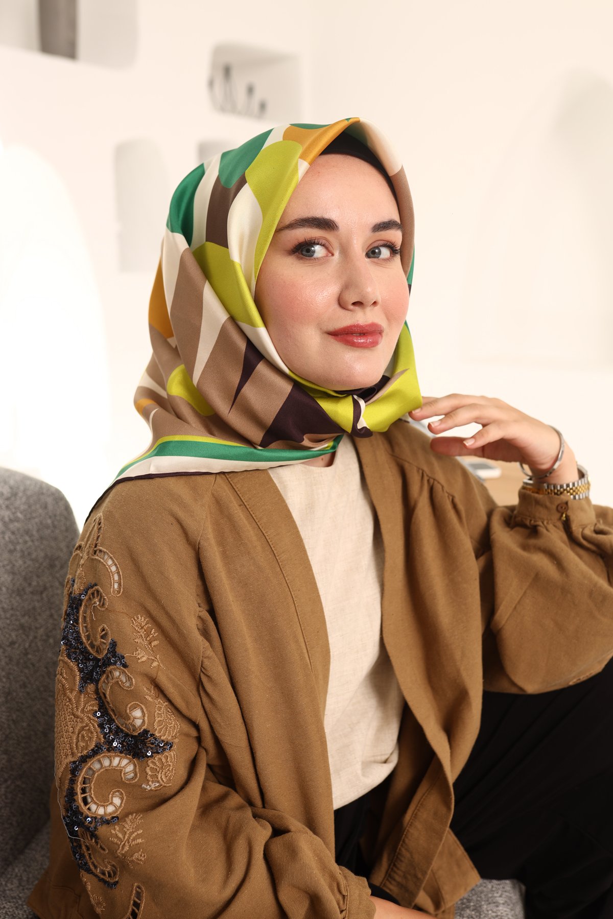 Silk Home Twill İpek Eşarp 11408-10