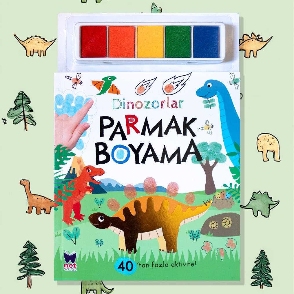 Parmak Boyama Dinozorlar