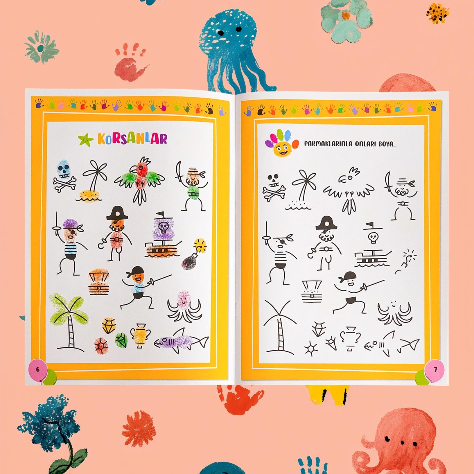 Parmak Boyama - Kırmızı