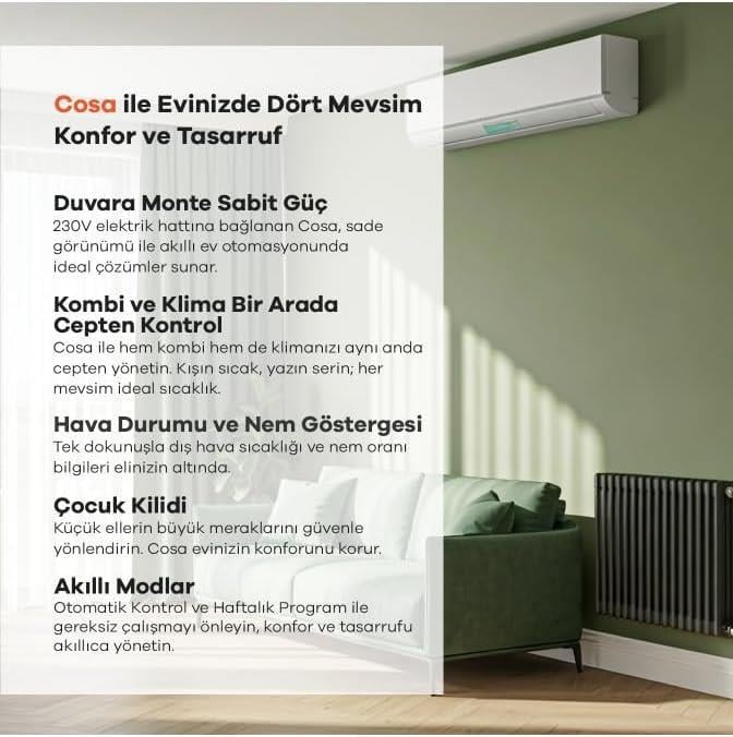 Cosa Akıllı Oda Termostatı 230V v5