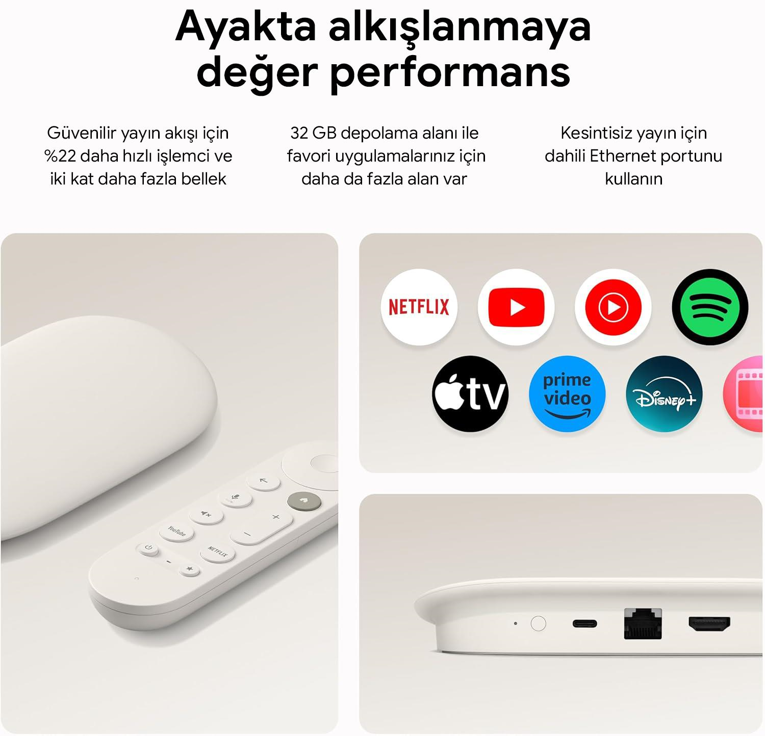 Google TV Streamer | 4K | 32 GB | Voice Remote
