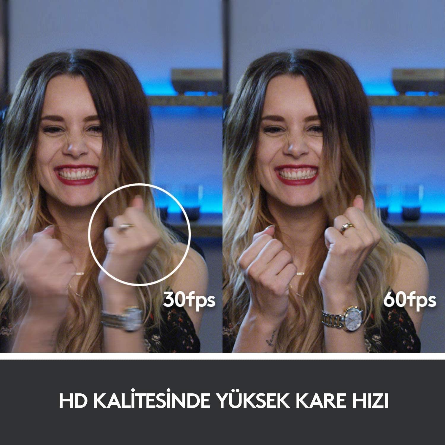 Logitech C922 Full HD 1080p Yayıncılar için Profesyonel Web Kamerası - Siyah