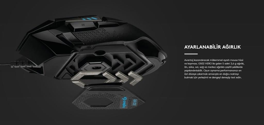 Logitech G G502 HERO High Performance Oyuncu Mouse