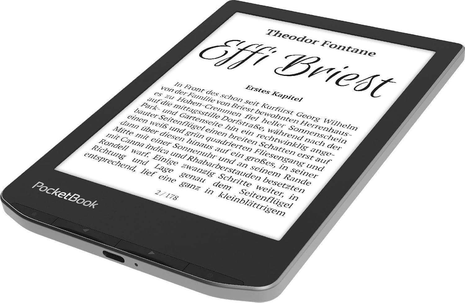 PocketBook Verse E-okuyucu | 6'' E-Ink Carta™ HD | Ayarlanabilir Akıllı Işık | 1 Ay Pil Ömrü | Misty Grey