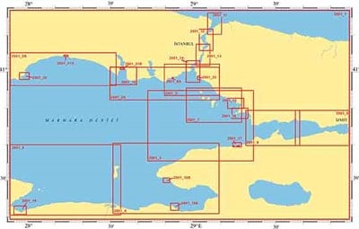 2901 Marmara Denizi Doğusu Yat Haritaları Folyosu