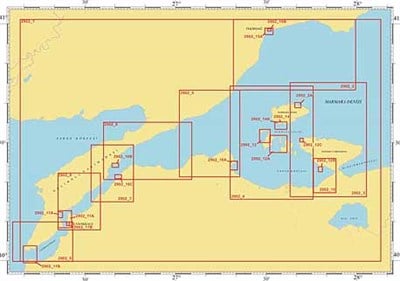 2902 Marmara Denizi Batısı Yat Haritaları Folyosu