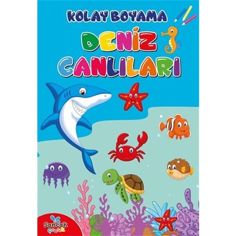 Deniz Canlıları - Kolay Boyama