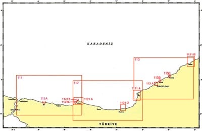 TR 111 Harita: İstanbul Boğazı - Kefken
