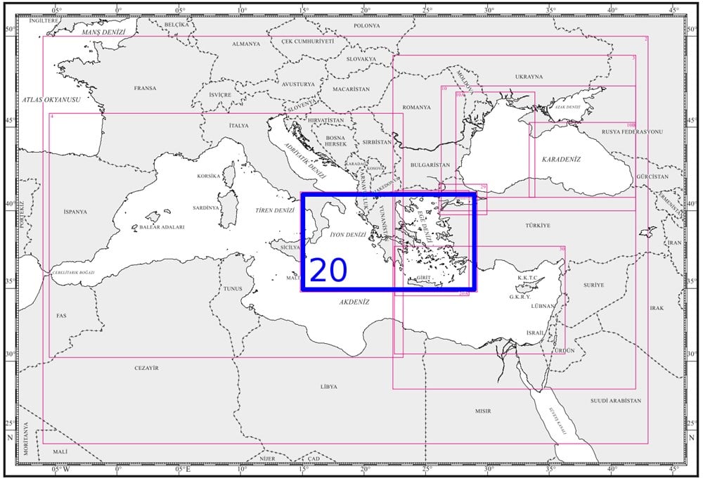 TR 20 Harita: Ege Denizi