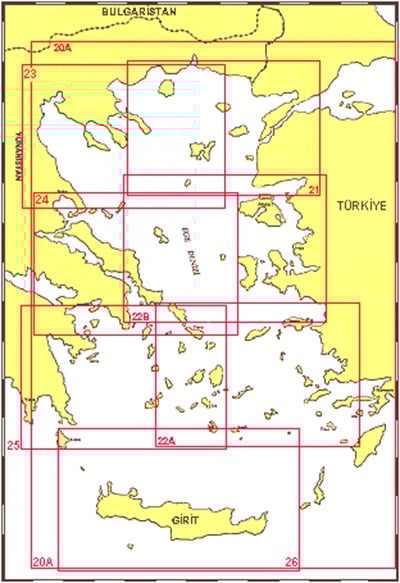TR 24 Harita: Akra Sipia - Saronikos Kolpos