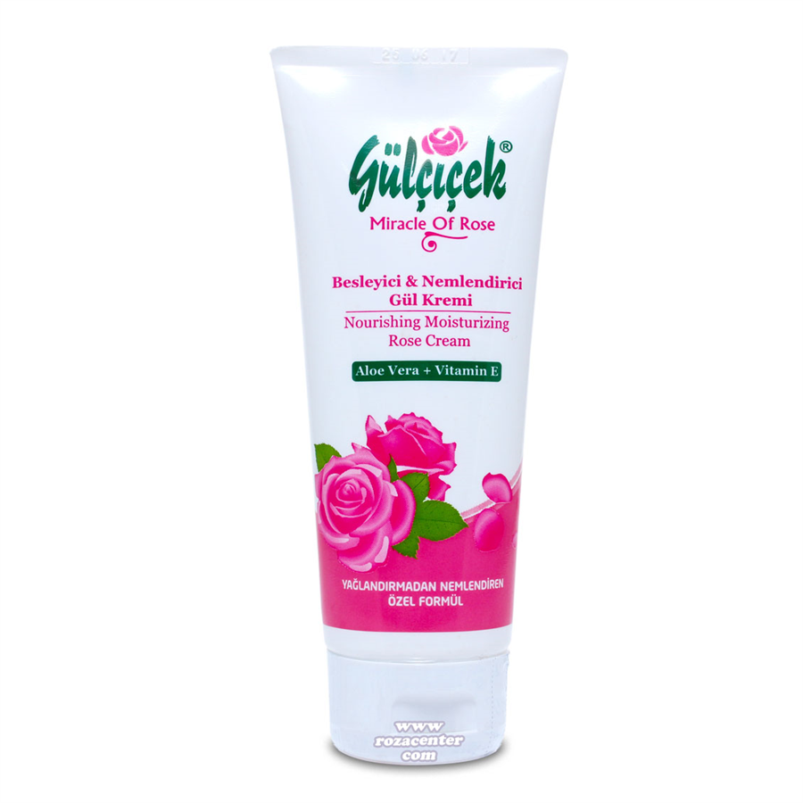 Aloe Vera katkılı E Vitaminli Gül Kremi 100 Ml Tüp -Gülçiçek Isparta