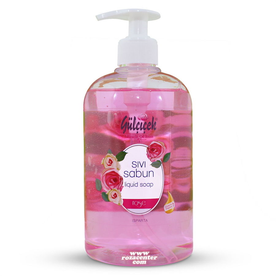 E Vitaminli Gliserinli Sıvı Gül Sabunu 500 ml -Gülçiçek Isparta