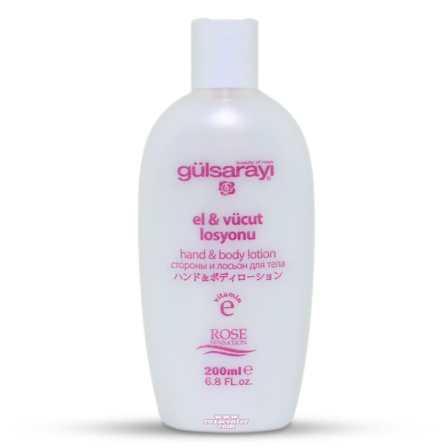 El ve Vücut Gül Losyonu 200 Ml -Gülsarayı Isparta