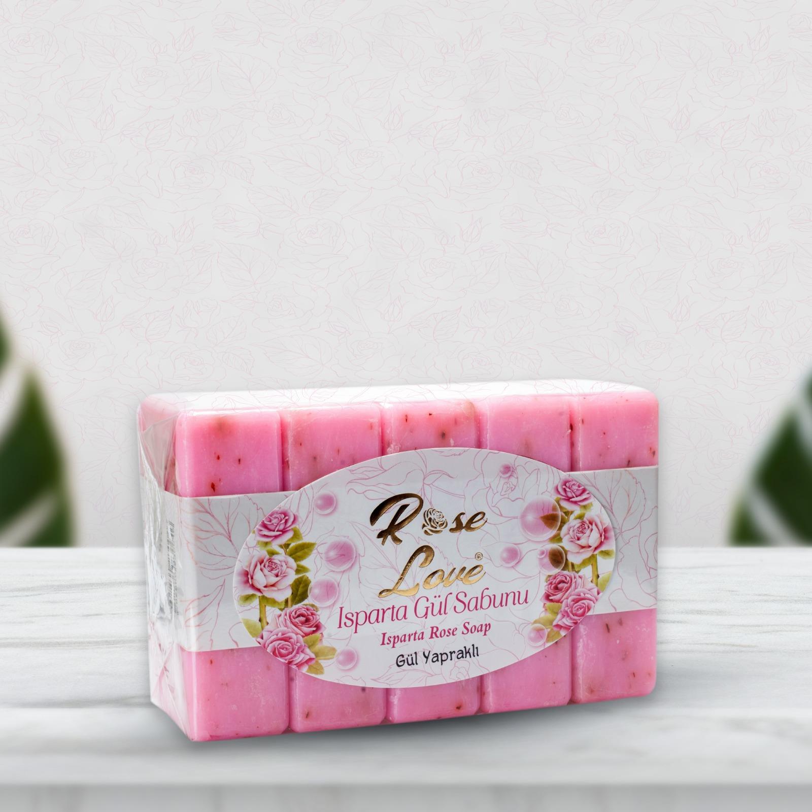Gül Kokulu Banyo Sabunu 5 Li Kalıp 625 Gr -Isparta