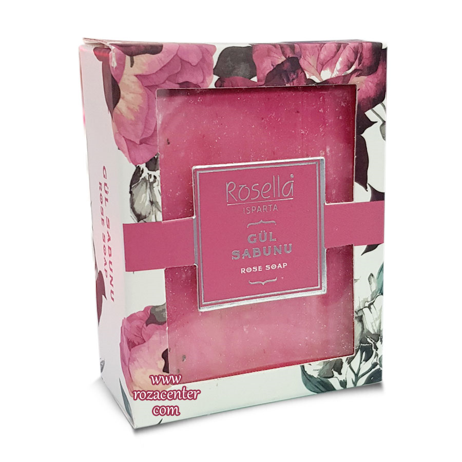 Gül Suyu ve Yapraklı Yüz Bakım Gül Sabunu 80 Gr -Rosella