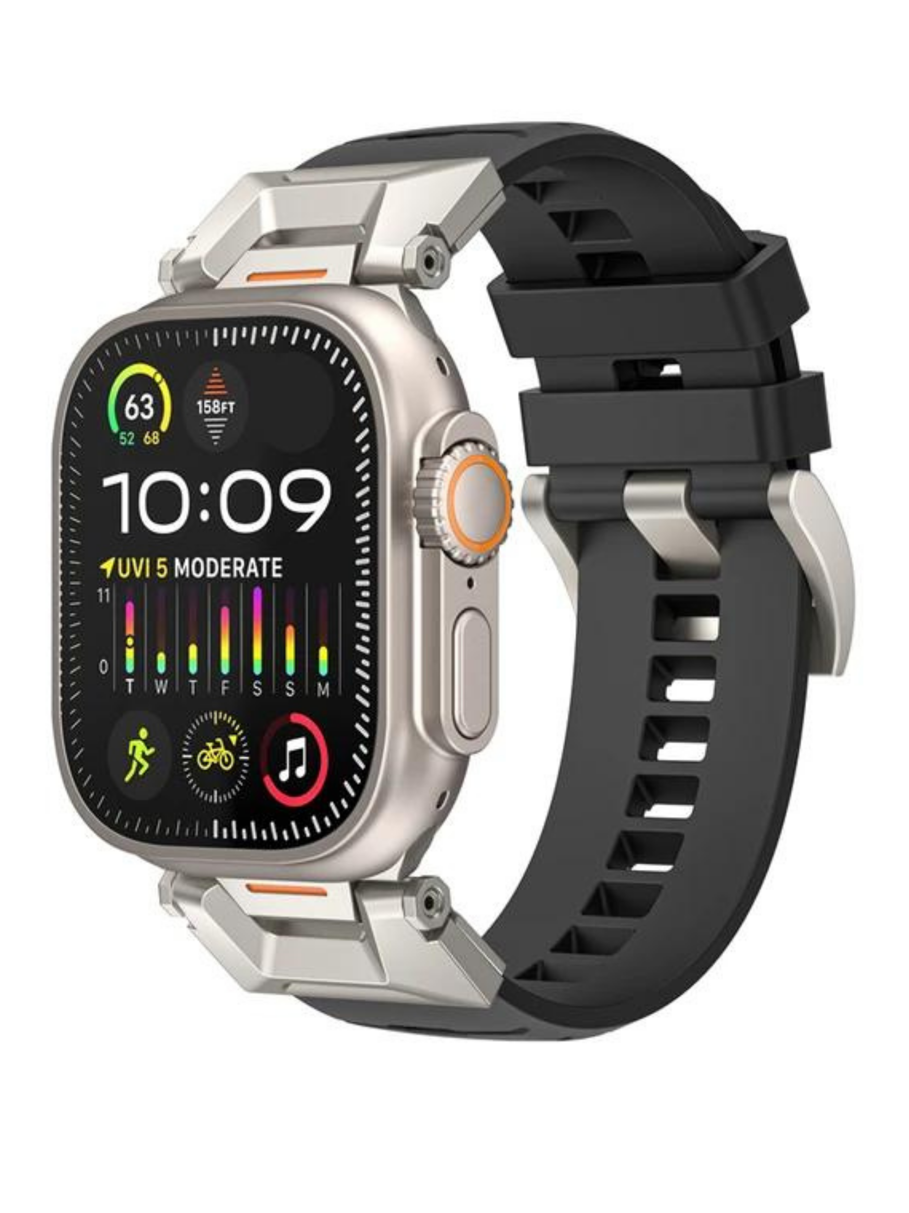 Apple Saat Kordonu Siyah Ultra 2 49mm bant 42mm 44mm 45mm Correa bilezik için IWatch serisi 9 8 7 6 5 4 Se 3 2Apple KordonWATCHOFROYALapplederiApple Saat Kordonu Siyah Ultra 2 49mm bant 42mm 44mm 45mm Correa bilezik için IWatch serisi 9 8 7 6 5 4 Se 3 2