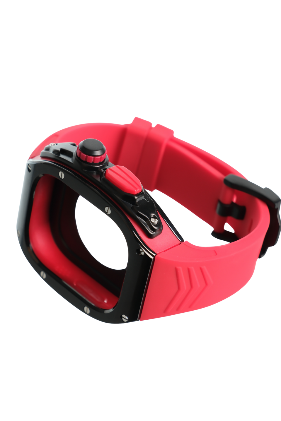 Apple Saat Kasa kordon Siyah Red 49mm silikon kauçuk bant paslanmaz çelik kasa  iWatch ULTRA Apple KordonWATCHOFROYALkasakrdonApple Saat Kasa kordon Siyah Red 49mm silikon kauçuk bant paslanmaz çelik kasa  iWatch ULTRA 