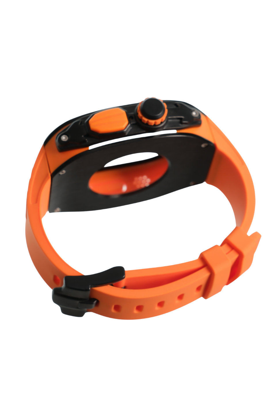 Apple Saat Kasa kordon Siyah Turuncu 49mm silikon kauçuk bant paslanmaz çelik kasa  iWatch ULTRA Apple KordonWATCHOFROYALkasakrdonApple Saat Kasa kordon Siyah Turuncu 49mm silikon kauçuk bant paslanmaz çelik kasa  iWatch ULTRA 