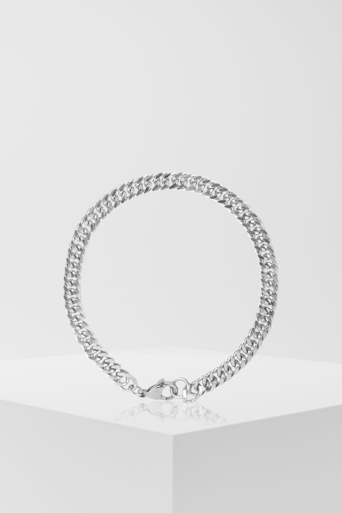 ALEON SILVER ÇELİK BİLEKLİK BileklikWATCHOFROYALALEONALEON SILVER ÇELİK BİLEKLİK 