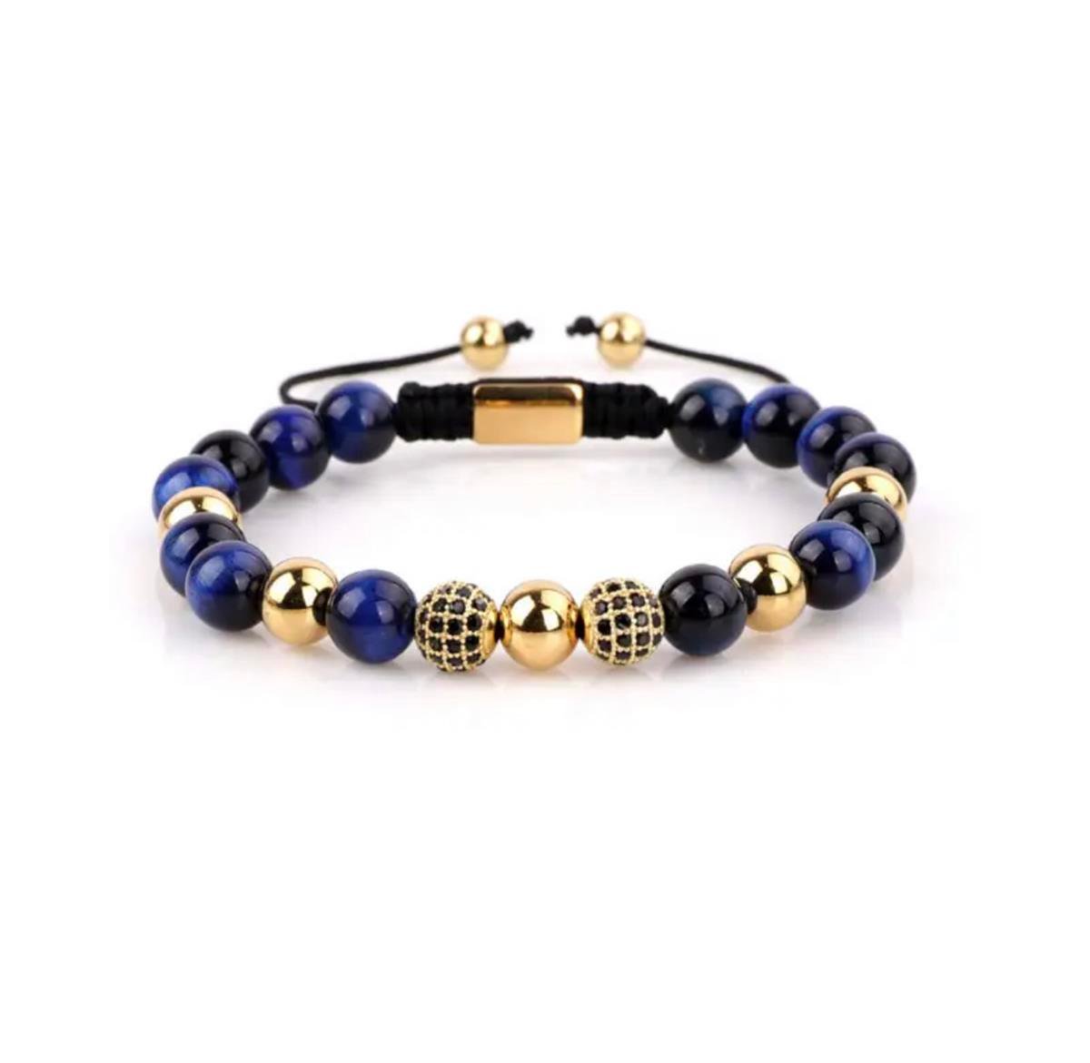 JACQUELINE BLUE MACROME ZIRCON BİLEKLİKBİLEKLİKWATCHOFROYALJACQLNEBLUEJACQUELINE BLUE MACROME ZIRCON BİLEKLİK