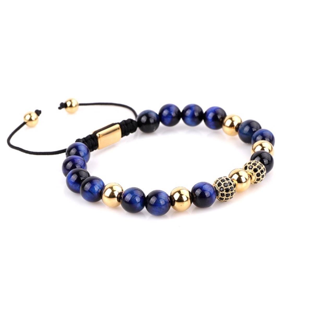 JACQUELINE BLUE MACROME ZIRCON BİLEKLİKBİLEKLİKWATCHOFROYALJACQLNEBLUEJACQUELINE BLUE MACROME ZIRCON BİLEKLİK
