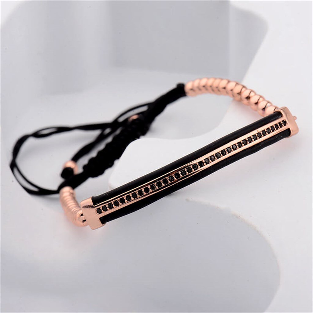 ZIRCON BEADS MAKROME ROSE GOLD BİLEKLİK SETİ BRACELETWATCHOFROYALZRCNBEADSMCRMRSZIRCON BEADS MAKROME ROSE GOLD BİLEKLİK SETİ 