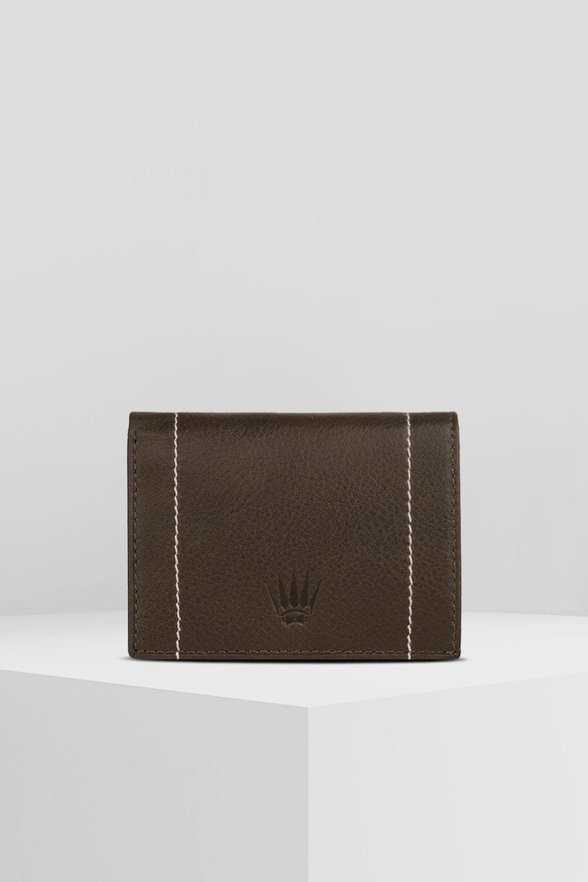 BORIS HAKI GENUINE LEATHER CARD HOLDERWalletWATCHOFROYALBRSHAKİBORIS HAKI GENUINE LEATHER CARD HOLDER