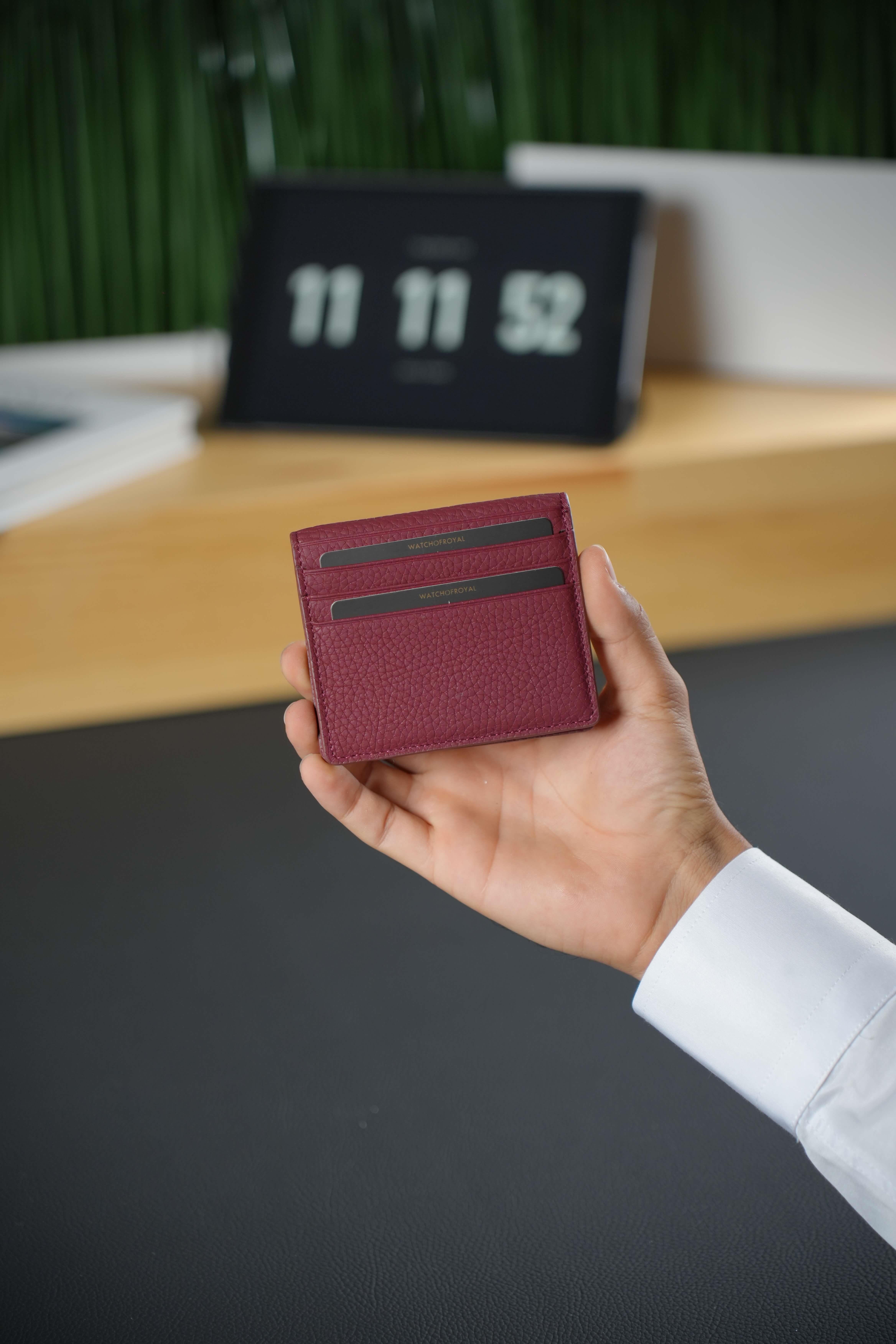 Slim Hakiki Deri Magnetic Bordo  Kartlık & Cüzdan - 8 Kart Bölmeli, Çelik Çıtçıt Kilit Sistemi, Para Bölmeli Dikiş Detaylı PairCüzdan&Kartlık KonseptWATCHOFROYALPAIRWWSlim Hakiki Deri Magnetic Bordo  Kartlık & Cüzdan - 8 Kart Bölmeli, Çelik Çıtçıt Kilit Sistemi, Para Bölmeli Dikiş Detaylı Pair