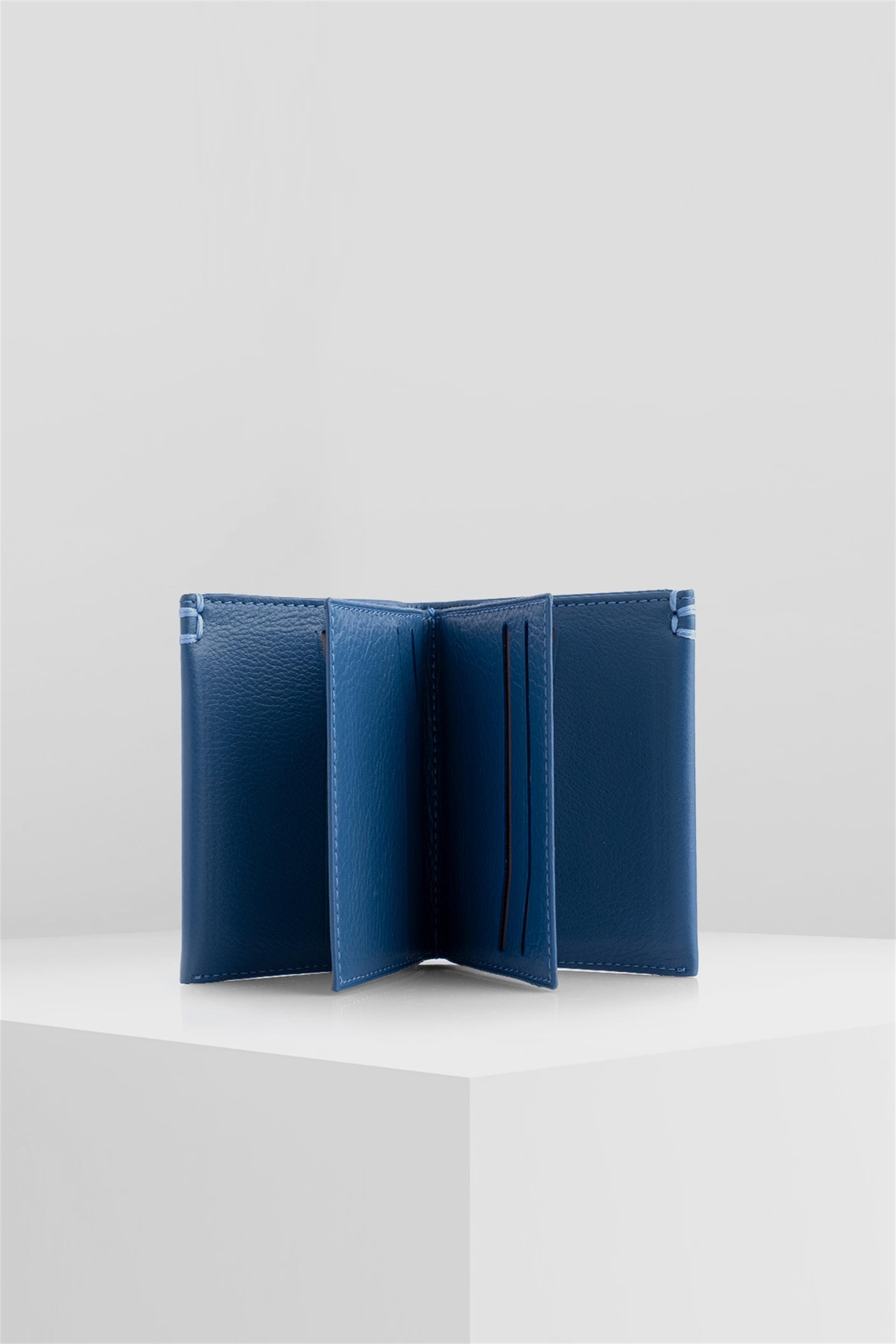 TOMMY BLUE GENUINE LEATHER WALLETWALLET & CARDHOLDERWATCHOFROYALTMMYBLTOMMY BLUE GENUINE LEATHER WALLET