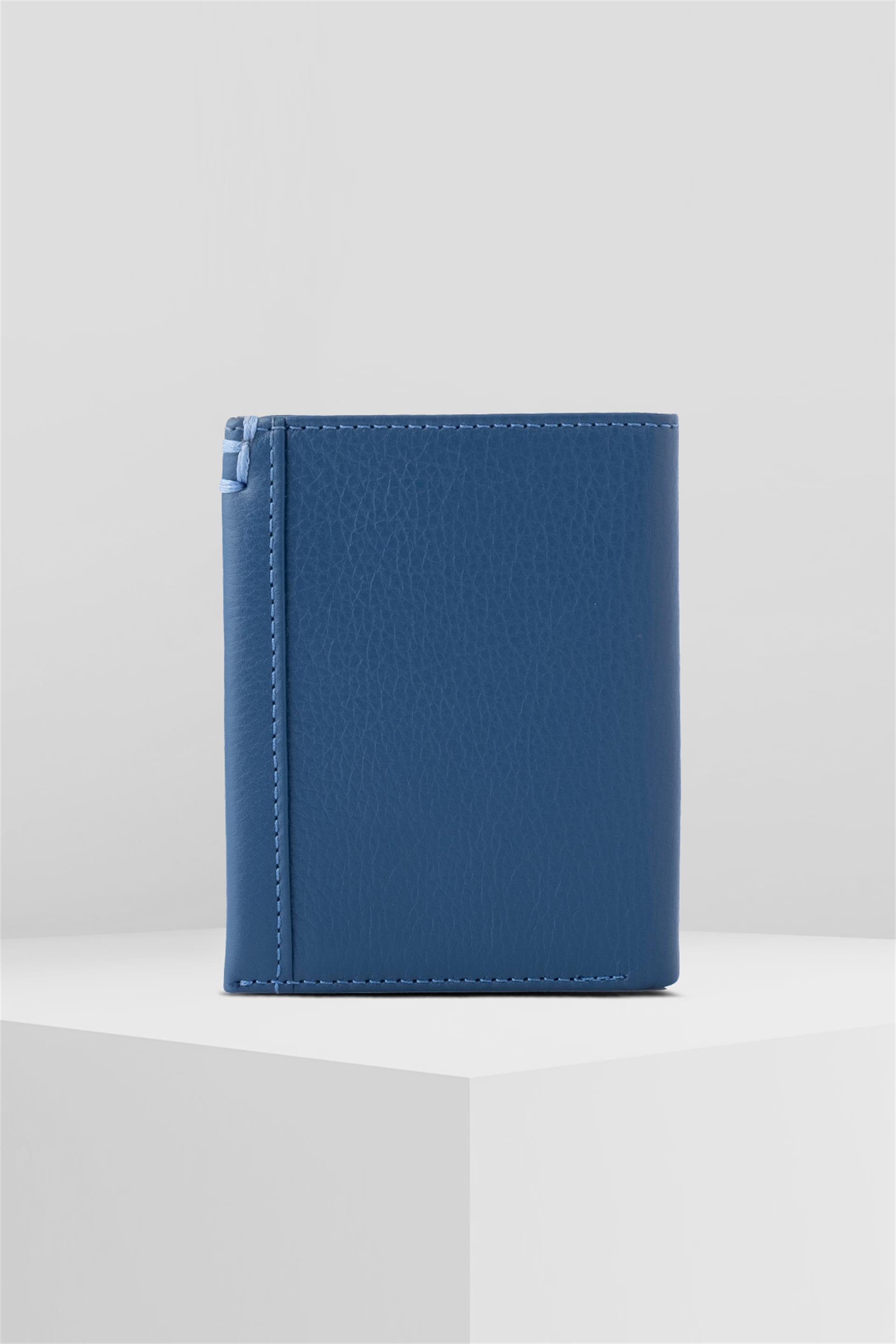TOMMY BLUE GENUINE LEATHER WALLETWALLET & CARDHOLDERWATCHOFROYALTMMYBLTOMMY BLUE GENUINE LEATHER WALLET