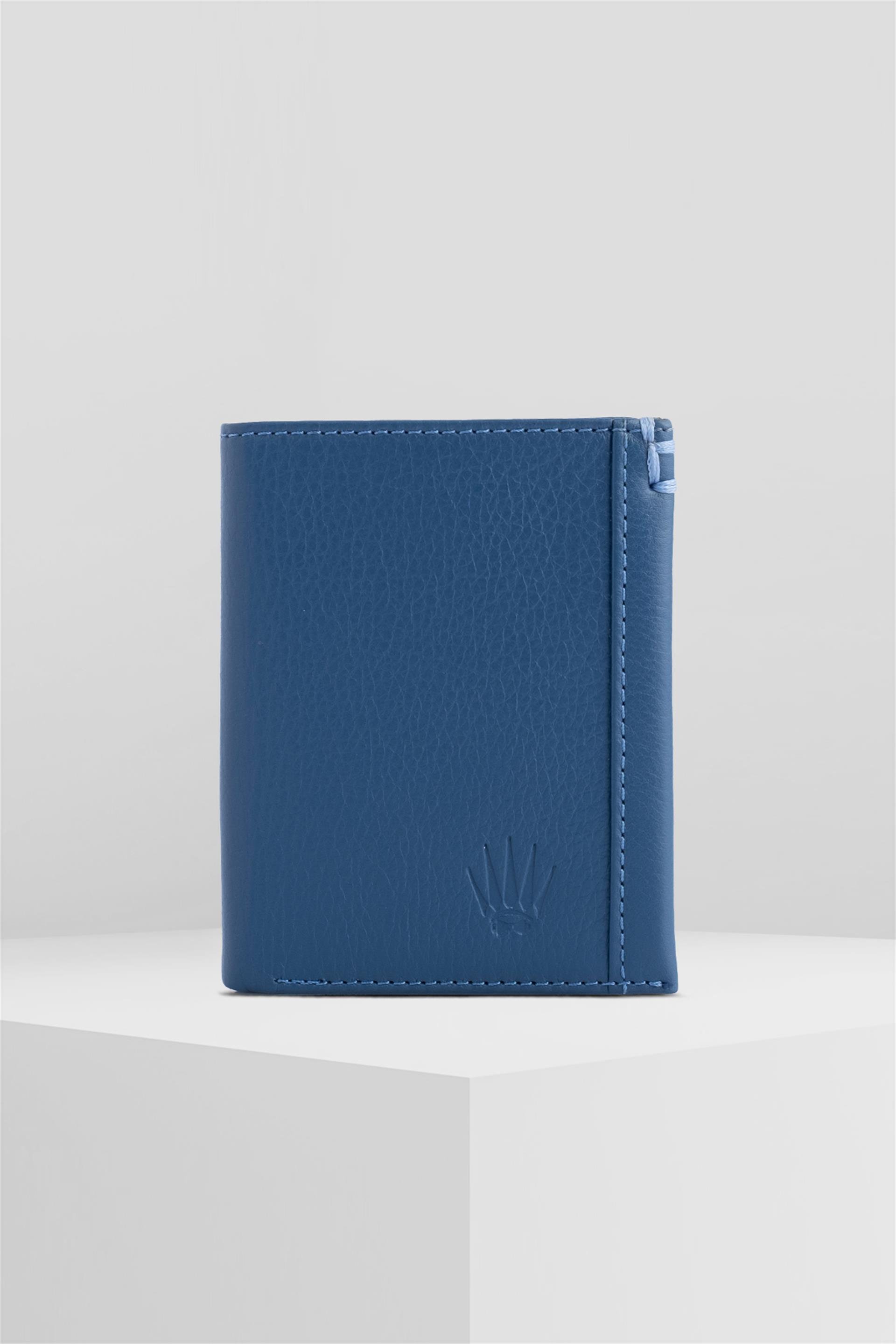 TOMMY BLUE GENUINE LEATHER WALLETWALLET & CARDHOLDERWATCHOFROYALTMMYBLTOMMY BLUE GENUINE LEATHER WALLET