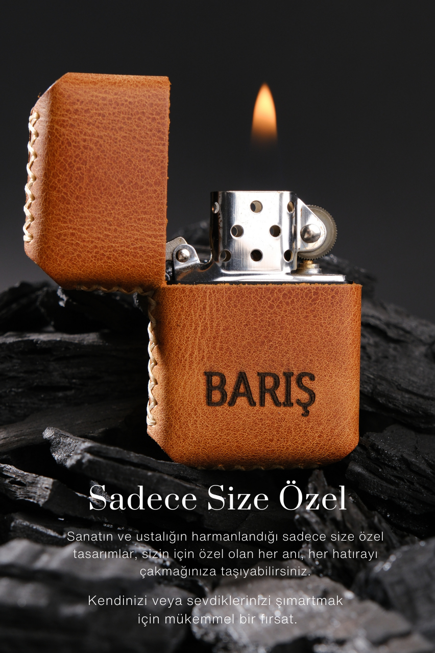 GENUINE LEATHER CRAZY GASOLINE LIGHTER WITH BLACK CASEBusinessWATCHOFROYALÇAKMAKGENUINE LEATHER CRAZY GASOLINE LIGHTER WITH BLACK CASE