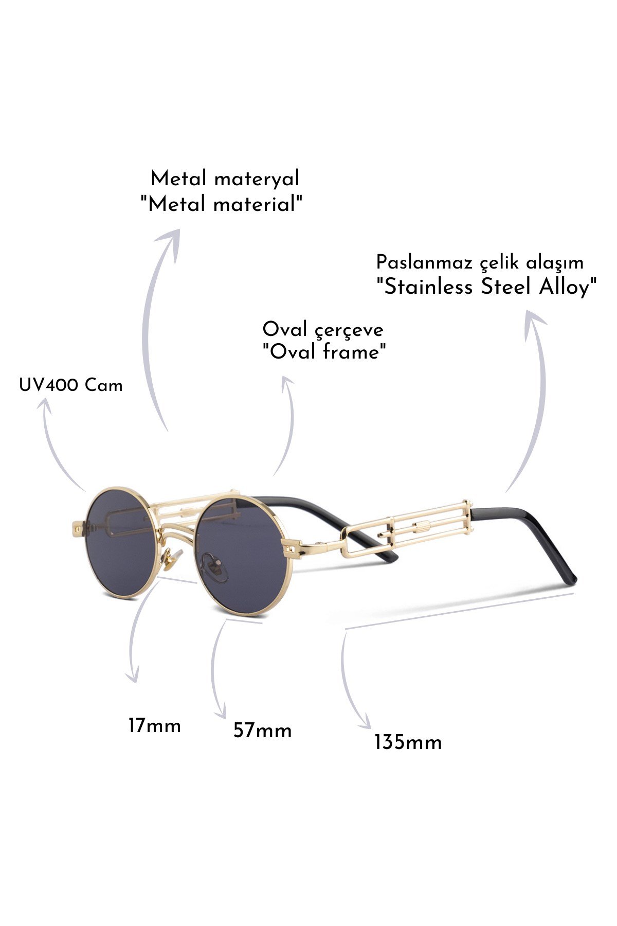 ROYAL EYEWEAR JANE GOLD BLACK GÜNEŞ GÖZLÜĞÜGÖZLÜKWATCHOFROYALJANEGLDBLCKROYAL EYEWEAR JANE GOLD BLACK GÜNEŞ GÖZLÜĞÜ