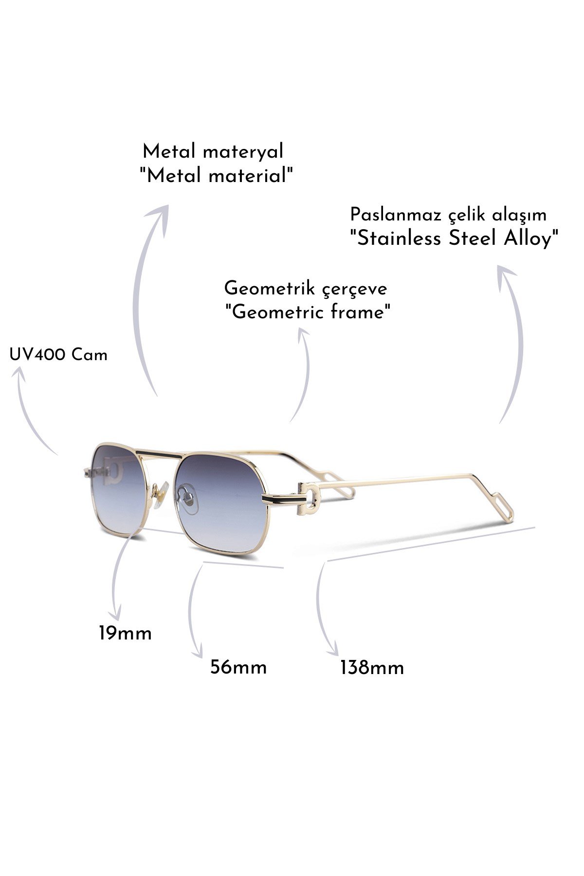 ROYAL EYEWEAR RE18451-BLUE UNİSEX GÜNEŞ GÖZLÜĞÜGÖZLÜKWATCHOFROYALRE18451BLUEROYAL EYEWEAR RE18451-BLUE UNİSEX GÜNEŞ GÖZLÜĞÜ