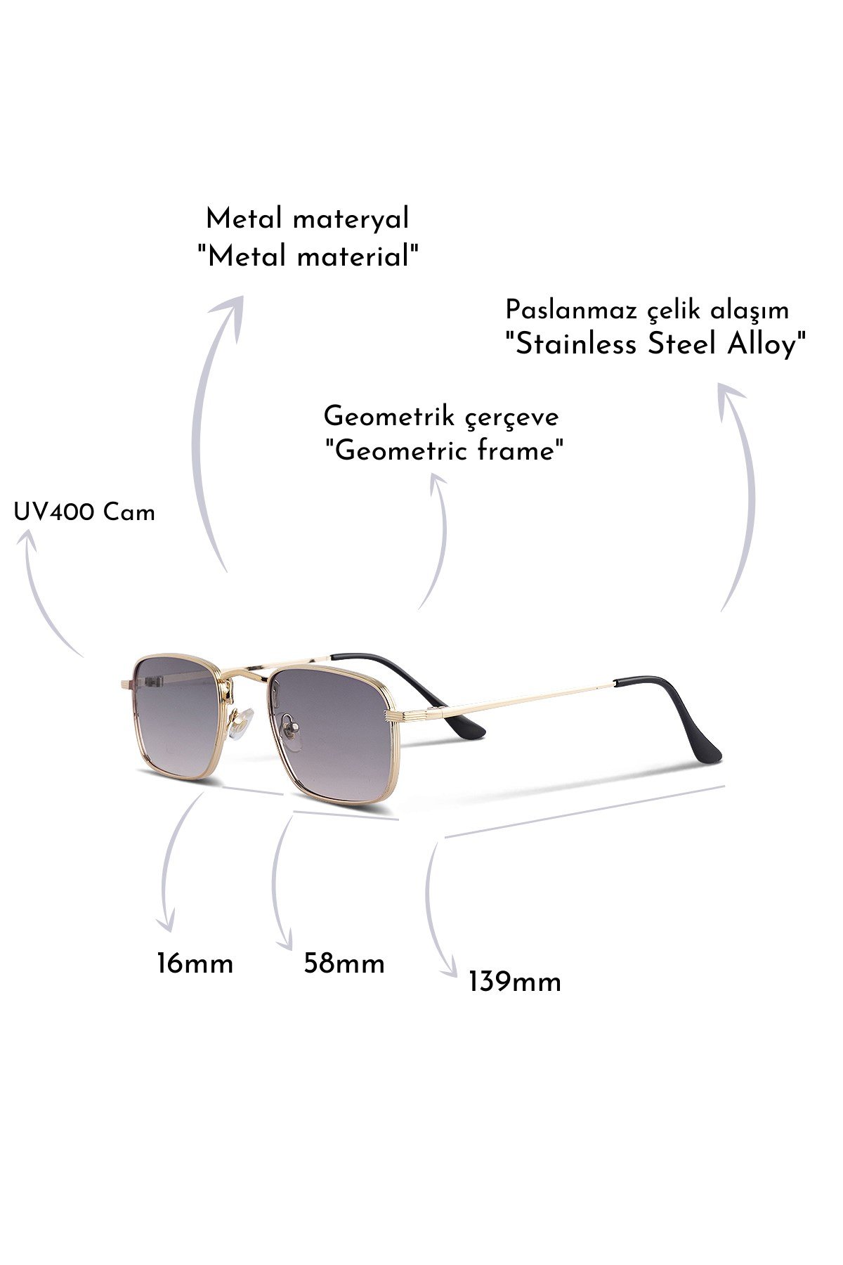 ROYAL EYEWEAR RE822- GOLD PINK UNİSEX GÜNEŞ GÖZLÜĞÜGÖZLÜKWATCHOFROYALRE822GOLDPINKROYAL EYEWEAR RE822- GOLD PINK UNİSEX GÜNEŞ GÖZLÜĞÜ