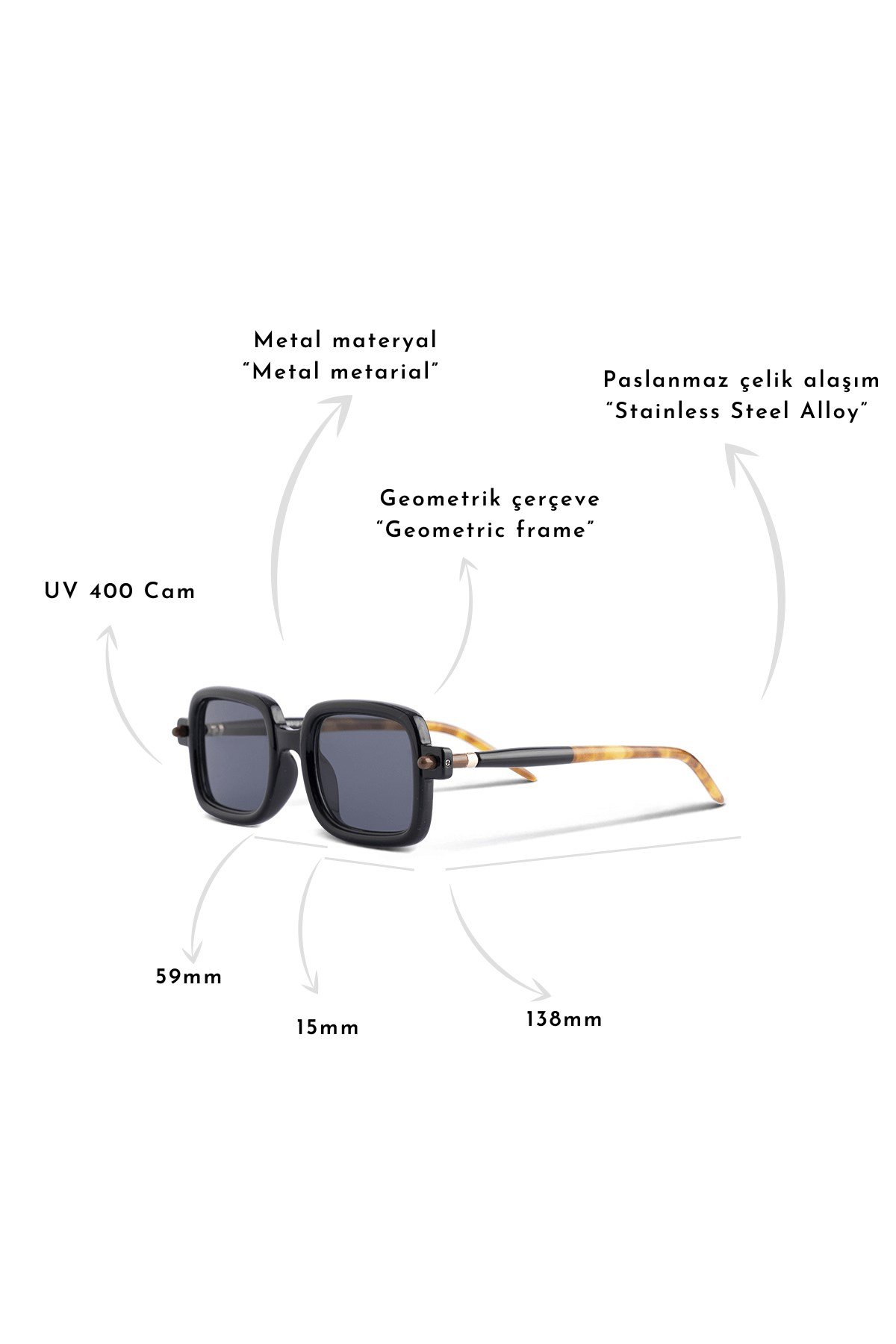 ROYAL EYEWEAR 86512 BLACK UNISEX GÜNEŞ GÖZLÜĞÜGÖZLÜKWATCHOFROYALRE86512BLCKROYAL EYEWEAR 86512 BLACK UNISEX GÜNEŞ GÖZLÜĞÜ