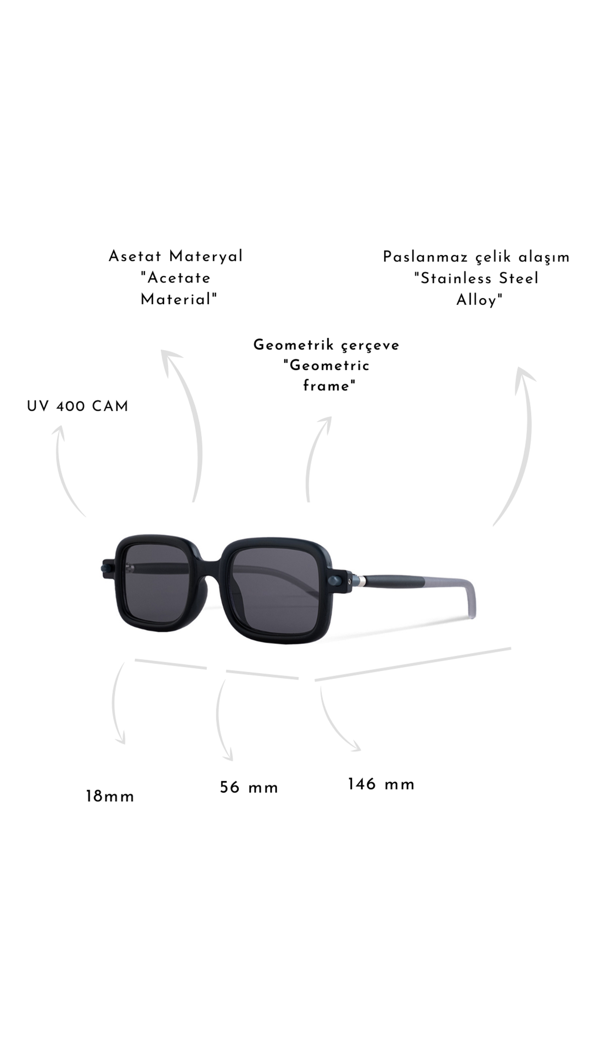 ROYAL EYEWEAR 86512 SİYAH GRİ UNISEX GÜNEŞ GÖZLÜĞÜGÖZLÜKWATCHOFROYALRE86512SYHGRİROYAL EYEWEAR 86512 SİYAH GRİ UNISEX GÜNEŞ GÖZLÜĞÜ