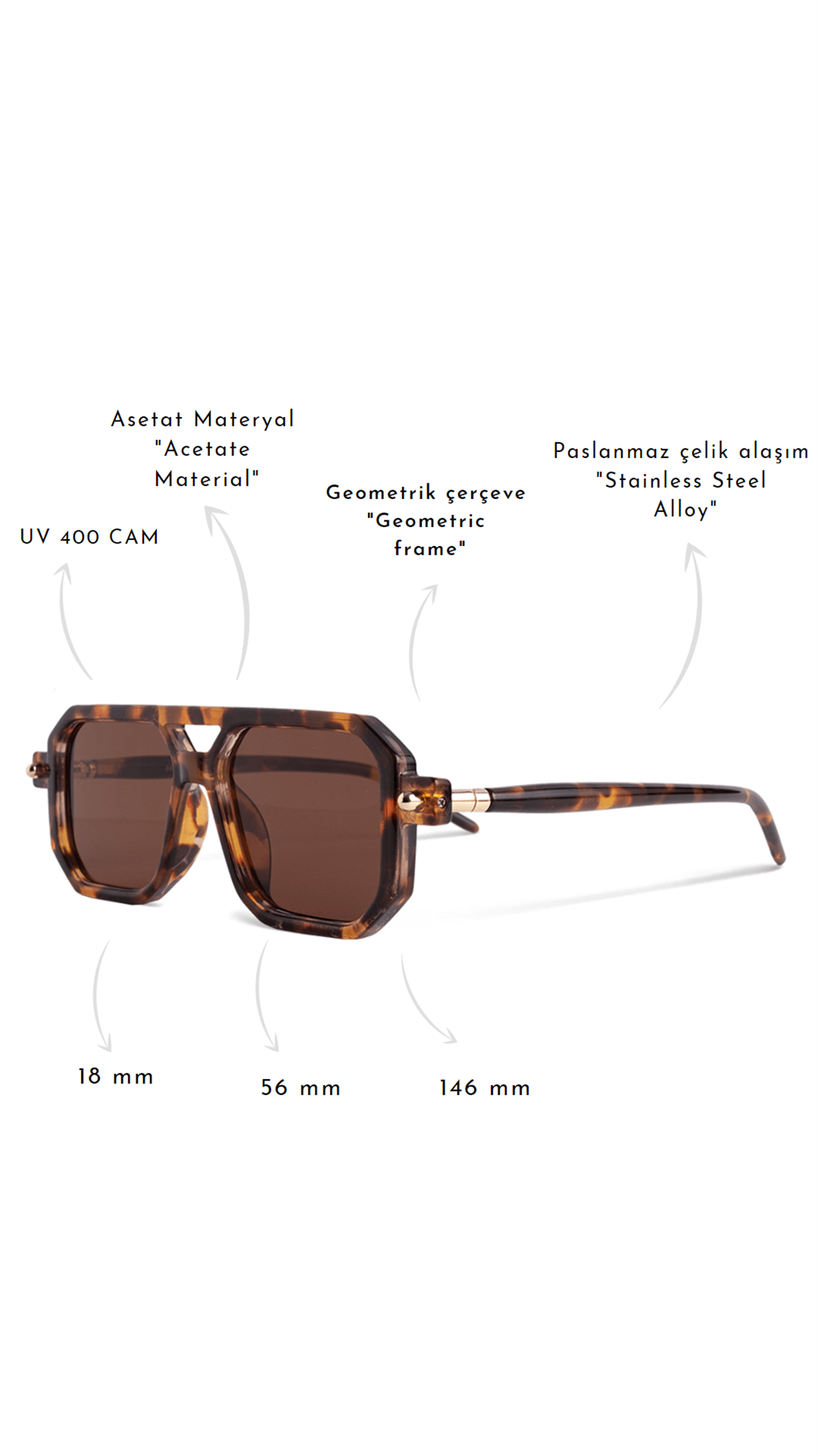 ROYAL EYEWEAR 86582 LEOPARD UNISEX GÜNEŞ GÖZLÜĞÜGÖZLÜKWATCHOFROYALRE86582LPRDROYAL EYEWEAR 86582 LEOPARD UNISEX GÜNEŞ GÖZLÜĞÜ